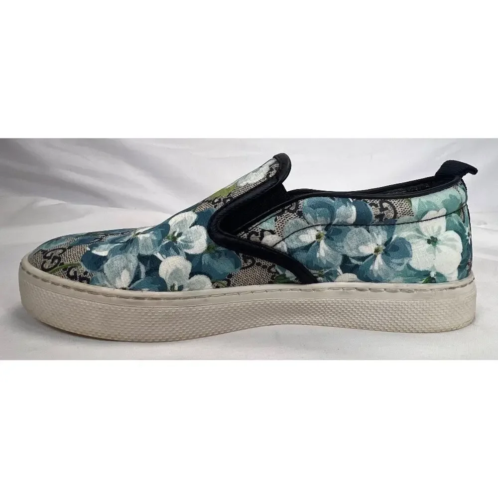 Gucci Supreme Canvas Slip-on US 6 Bloom Flower Print SPB-CA 355693
